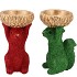 JINGLE RED/GREEN SQUIRREL ASS 14X12X23CM