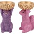 JINGLE PURPLE/PINK SQUIRREL ASS 18X17X28CM