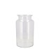 GLASS MOUTHBLOWN MILK BOTTLE 19X19CM