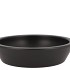 CERAMIC BOWL MAT ZWART LOW ROUND 25X6CM NM