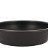 CERAMIC BOWL MAT ZWART LOW ROUND 30X7CM
