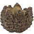 CONCRETE NATURAL PINECONE POT ROUND EDGE 19X19X13CM NM