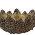 CONCRETE NATURAL PINECONE BOWL ROUND EDGE 22X22X11CM NM