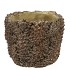CONCRETE NATURAL PINECONE POT ROUND 15X15X12CM NM