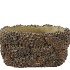 CONCRETE NATURAL PINECONE BOWL OVAL 22X12X11CM NM