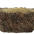 CONCRETE NATURAL PINECONE BOWL OVAL 25X15X13CM NM