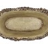 CONCRETE NATURAL PINECONE BOWL OVAL 25X15X13CM NM