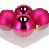 GLASS BALL FUCHSIA 100MM P/4