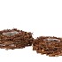 WREATH ROOT WOOD BROWN 40CM