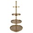 STORAGE SHELF BASIC GOLD 56X56X125CM
