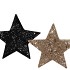 SPARKLE STAR BLACK/GOLD 20LED ASS 30X8X30CM NM