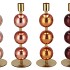 COSMO FOILED NUDE MIX BALL CANDLE HOLDER ASS 7X7X23CM NM