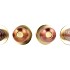 COSMO FOILED NUDE MIX BALL CANDLE HOLDER ASS 7X7X23CM NM