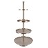 STORAGE SHELF SILVER 56X56X125CM
