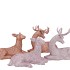 SPARKLE NUDE MIX DEER COUPLE ASS 20X12X12CM