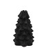 JADA BLACK X-MAS TREE CANDLE HOLDER ASS 15X10CM