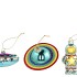 GLASSBALL ORNAMENTS TAKE ME TO SPACE 10X4X8CM