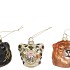 GLASSBALL ORNAMENTS WILD ANIMAL 8X8X8CM