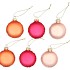 GLASSBALL ORNAMENTS MACARON ORANGE 6X3CM