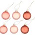 GLASSBALL ORNAMENTS MACARON NUDE 6X3CM