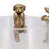 DECO HANGING DOGS GOLD ASS 6X5X7CM