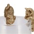 DECO HANGING CATS GOLD 6X5X7CM