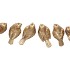 DECO HUMMING BIRD GOLD 6 ASSORTED 5X5X11CM