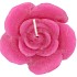 CANDLE ROOS FUCHSIA 14X12CM