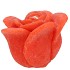 CANDLE ROOS ORANGE 8X7CM