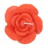 CANDLE ROOS ORANGE 11X9CM