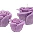 CANDLE ROOS LILA 8X7CM