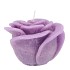 CANDLE ROOS LILA  11X9CM