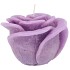 CANDLE ROOS LILA  14X12CM