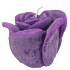 CANDLE ROOS PURPLE 11X9CM NM