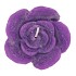 CANDLE ROOS PURPLE 11X9CM NM