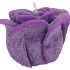 CANDLE ROOS PURPLE 14X12CM NM