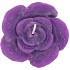 CANDLE ROOS PURPLE 14X12CM NM
