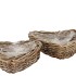 RATTAN IVY BASKET HEART S/2 D26/31 H9/10