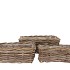 RATTAN IVY BASKET RECTANGLE S/3 L34/37/41 W18/22/26