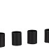 ARIANA BLACK CANDLE H. MAGNET S/4 2,5X2,5X3CM NM