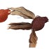 DECO SHINE BIRD HUMMING COPPER/BRONZE 16CM ASS NM