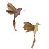 DECO SHINE BIRD HUMMING CHAMPAGNE/GOLD 16CM ASS NM