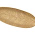 WOOD TRAY LEAF STRAIGHT GOLD 40X14X3CM