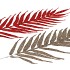 PICK SHINE FERN RED/GOLD 48CM ASS P/12 NM