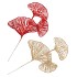 PICK SHINE LOTUS RED/GOLD 40CM ASS PER 12 NM