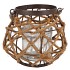 LANTERN EVE BLACK METAL ROPE 18X13CM