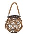 LANTERN EVE BLACK METAL ROPE 18X13CM