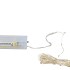 LED LIGHT CHAIN SILVER WIRE 100LED WARM WHITE TIMER