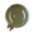 IRON STONE BIRD BOWL GLAZED GREEN 28X5CM NM