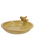 IRON STONE BIRD BOWL GLAZED OCHRE  23X5CM NM